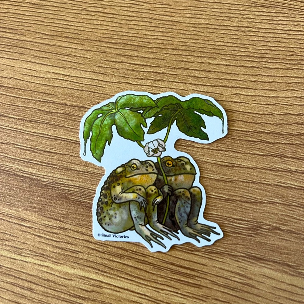Cute Frogs Sticker, Nature Sticker